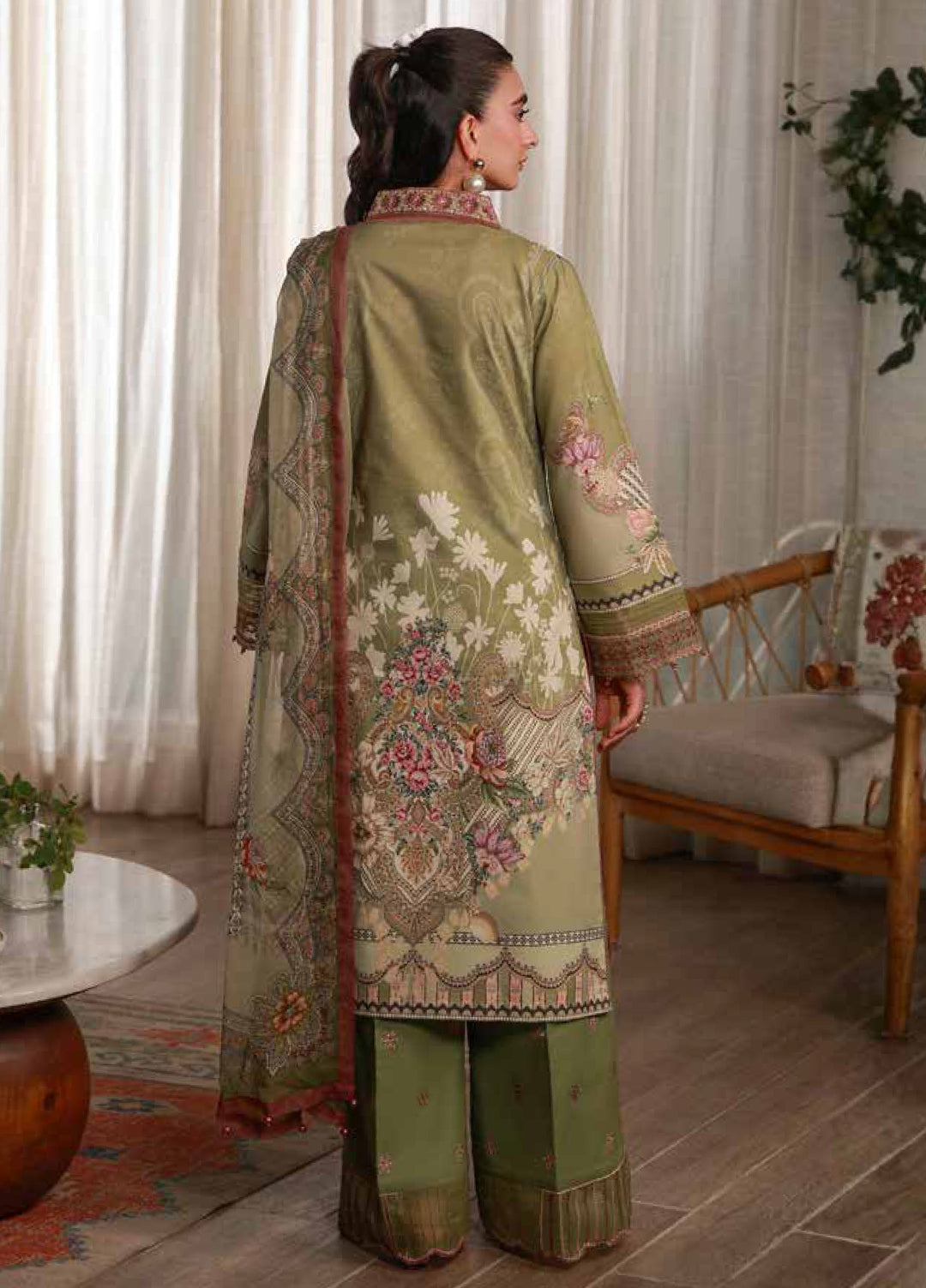 Delia by Gulaal Unstitched Embroidered Lawn 3 Piece Suit GL26UD D-12 Alma - Summer Collection