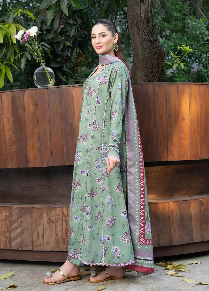 Mah e Noor Intermix by Panache 3 Piece Khaddar Pistachio Bloom - Winter Collection