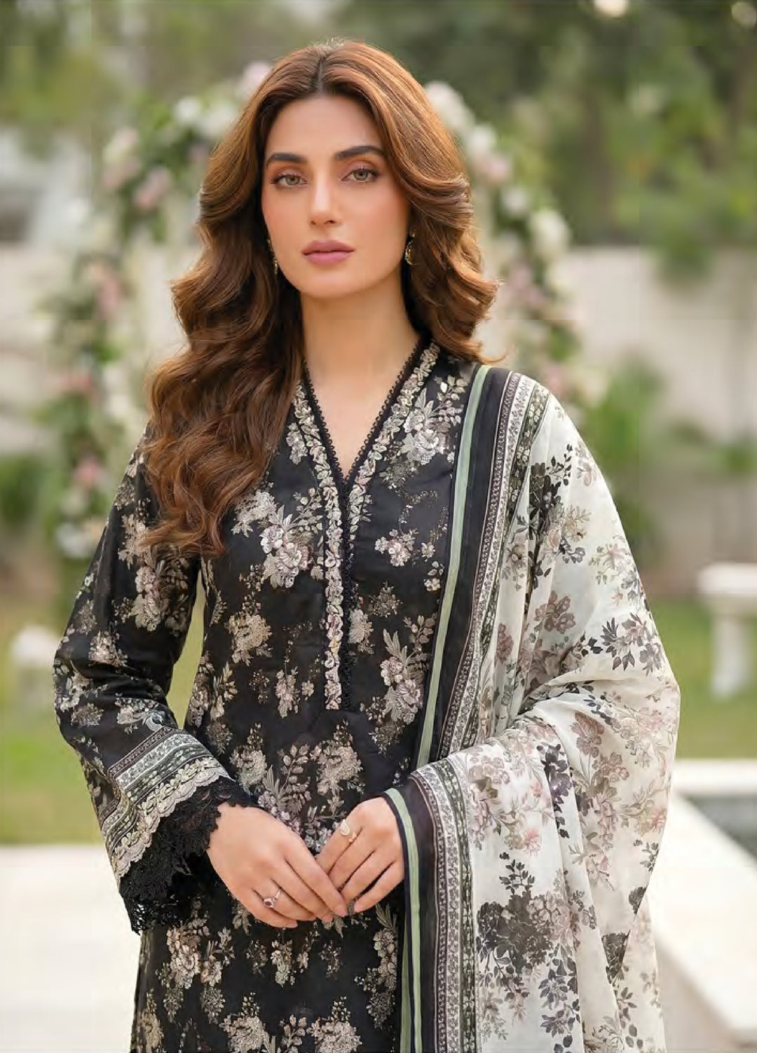 Essentials by Lakhany Unstitched Printed Lawn 3 Piece Suit LSM26UEL LG-MM-1034 - Summer Collection