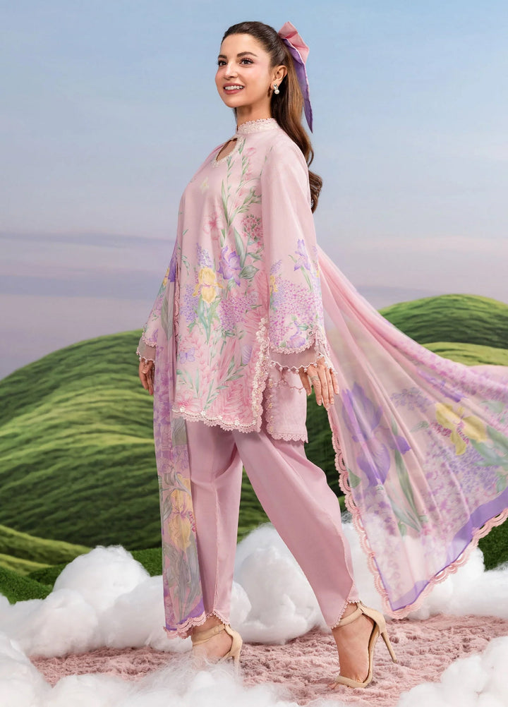M Basics by Maria B Unstitched Embroidered Lawn 3 Piece Suit MB26SSEL MB-CUSV14-10B - Eid Collection