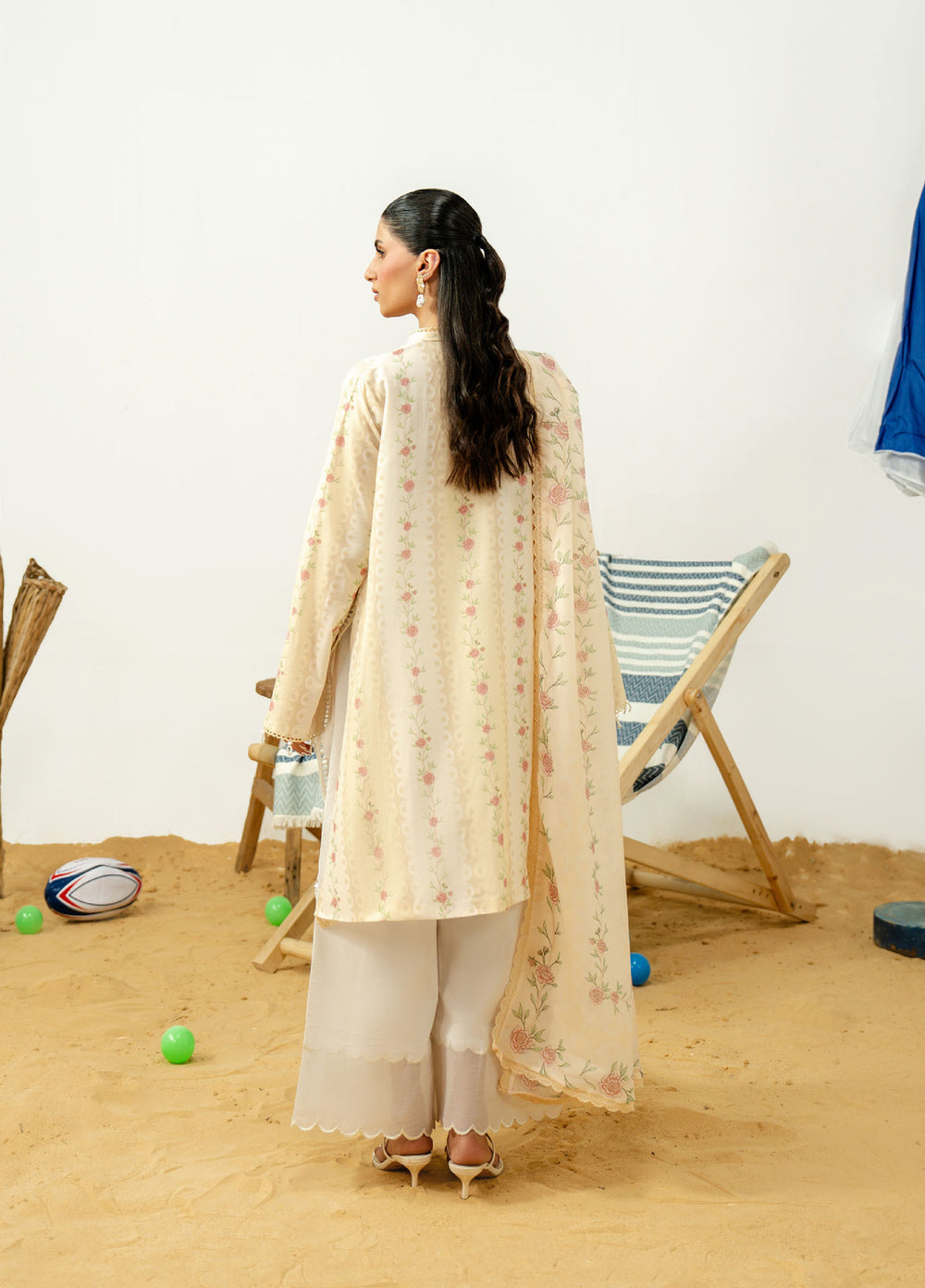 Sundaze by Zarposh Unstitched Printed Lawn 3 Piece Suit ZR26USL LUNELLE - Festive Collection