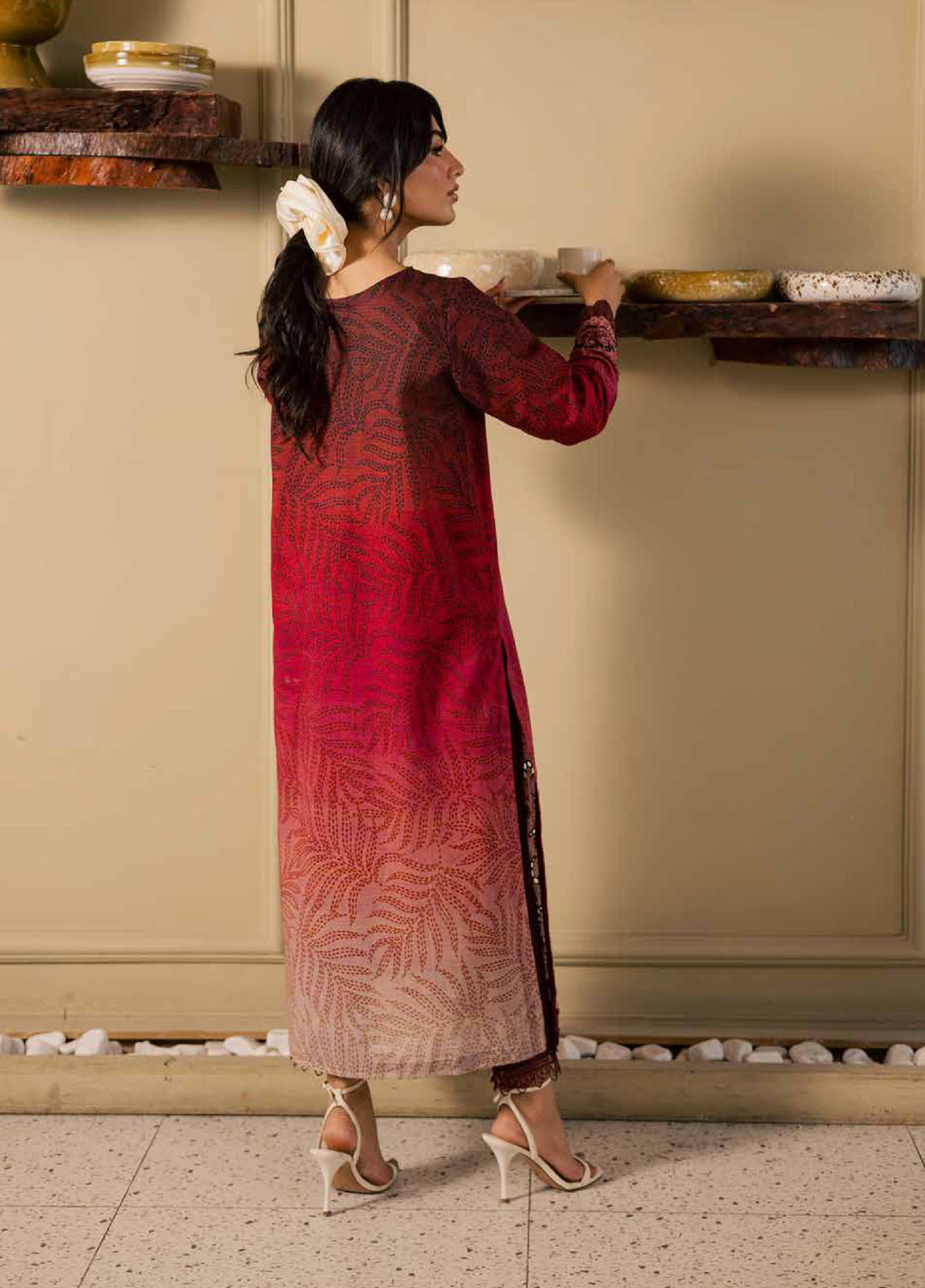 Ballerina by Nureh Unstitched Printed Chikankari Lawn 2 Piece Suit NU26UBL NU2-198 - Summer Collection
