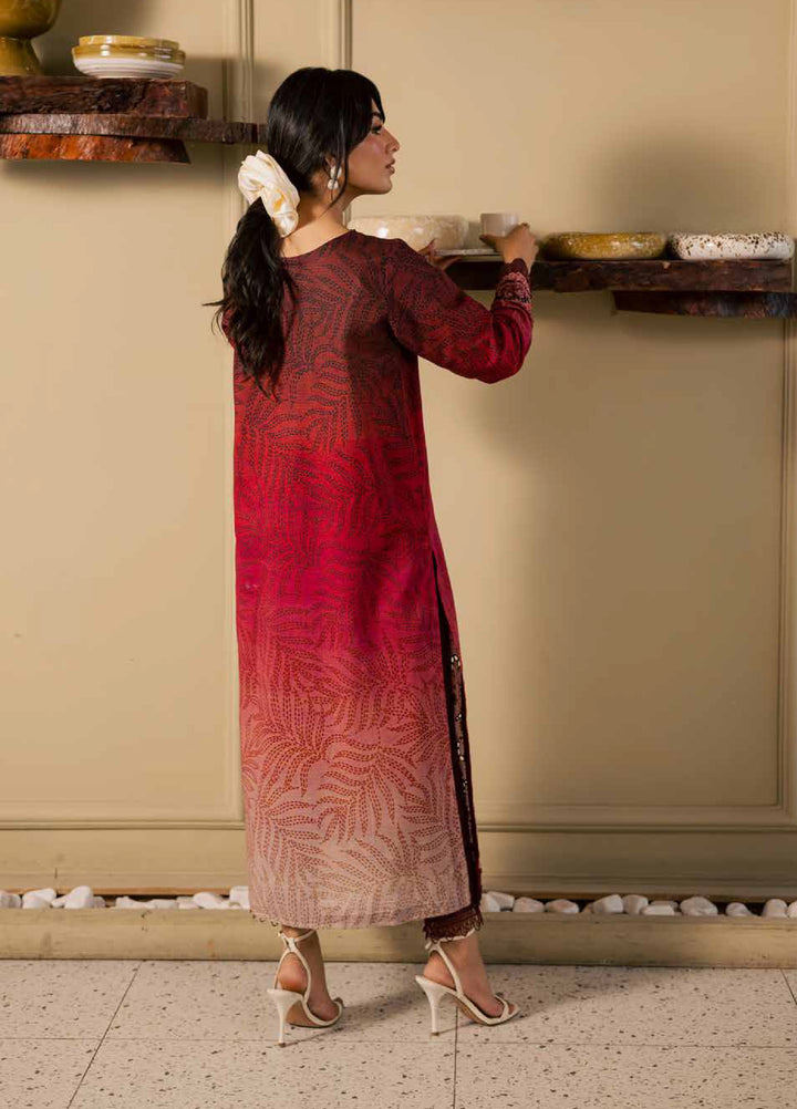 Ballerina by Nureh Unstitched Printed Chikankari Lawn 2 Piece Suit NU26UBL NU2-198 - Summer Collection