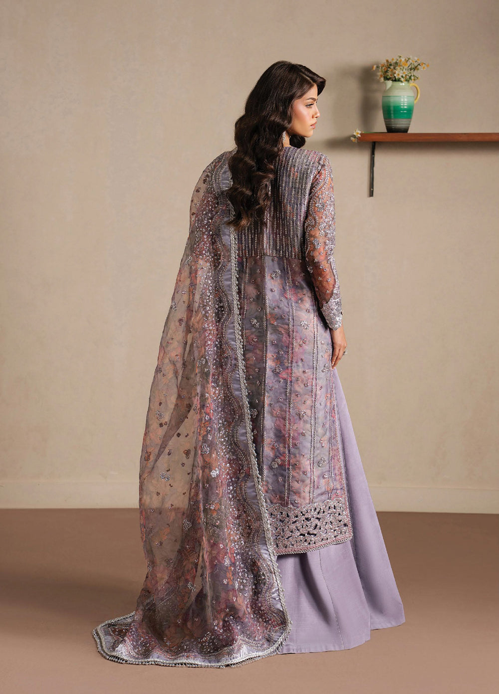 Qurbat by Ayzel Unstitched Embroidered Silk 3 Piece Suit AAF26UQ D-2 Maujood - Festive Collection