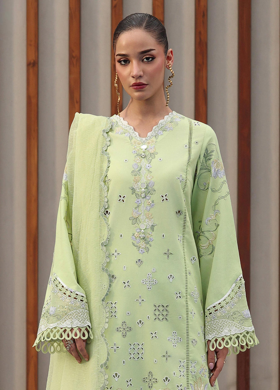 Q Line by Qalamkar Unstitched Embroidered Lawn 3 Piece Suit QLK26ULQ AYANA QKL-5 - Festive Collection