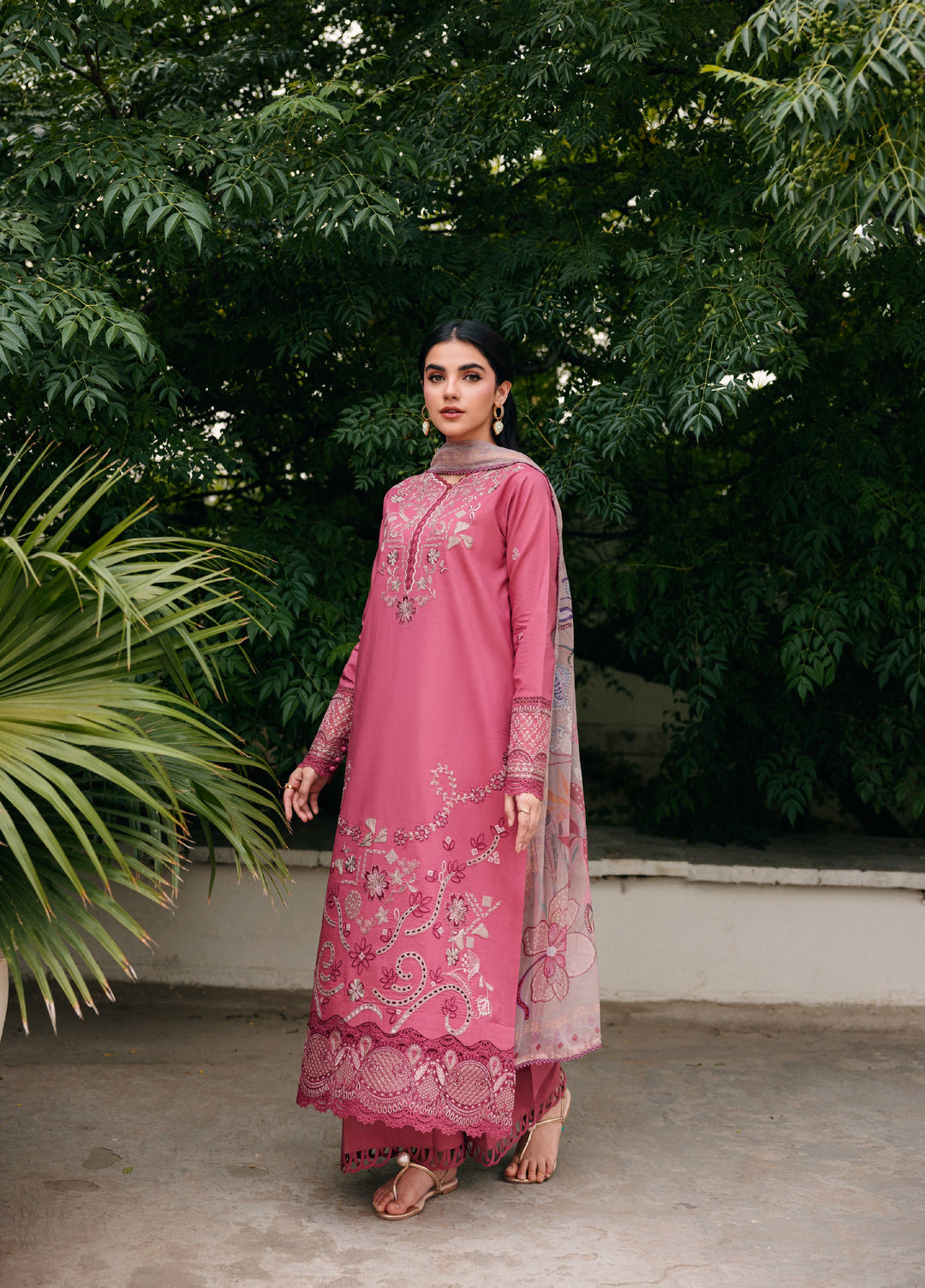 Zync by Florent Unstitched Embroidered Lawn 3 Piece Suit FL26ULZ FZ-5B - Lawn Collection