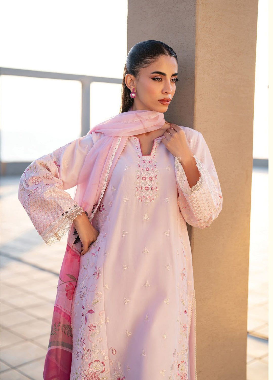 Layana by Xenia Formals Unstitched Embroidered Lawn 3 Piece Suit XE26ULL D-3 Giti - Summer Collection