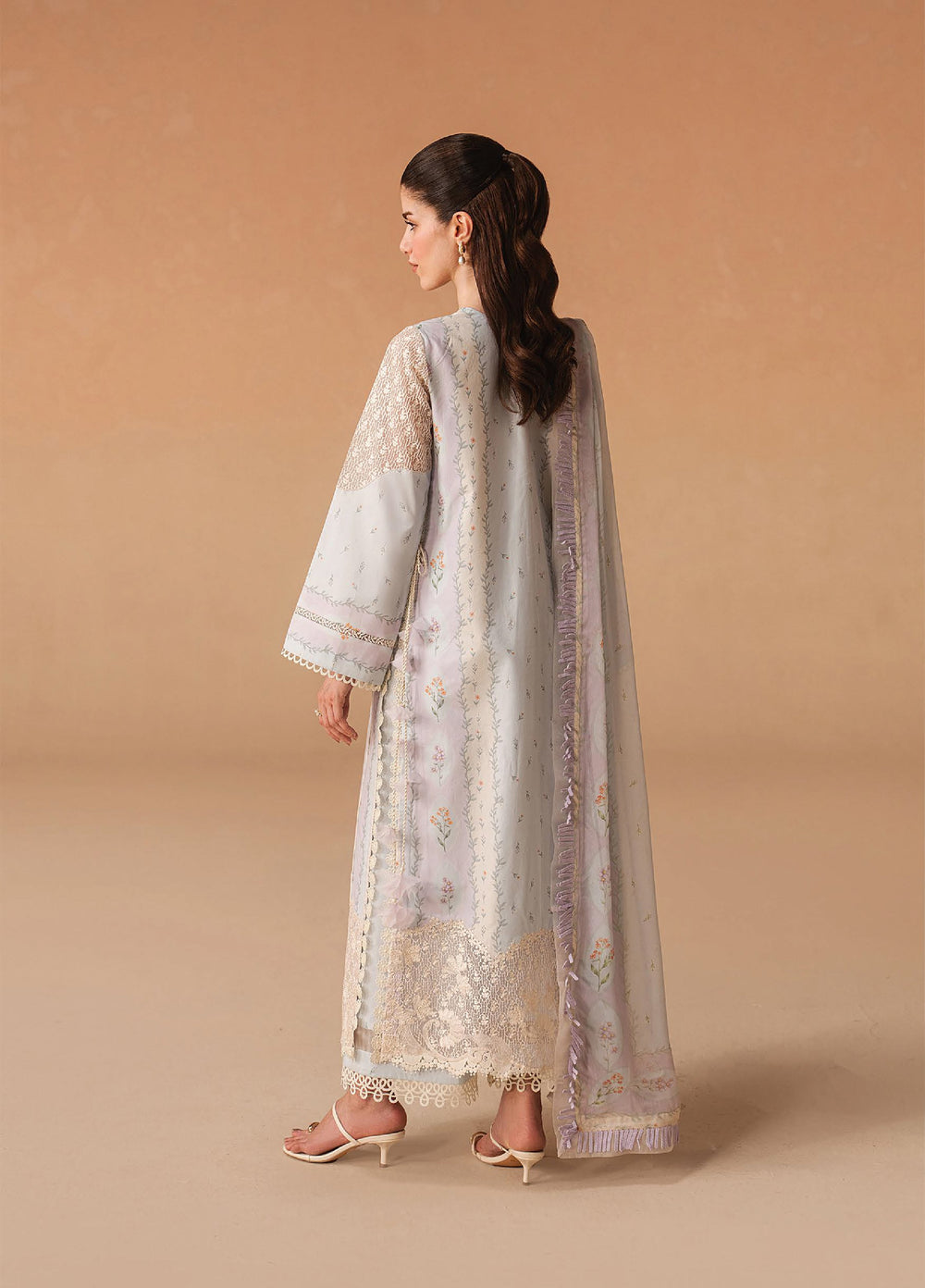 Haze A Prints by Afrozeh Unstitched Embroidered Lawn 3 Piece Suit AF26UAP FWU-108 Sunnival Blue - Summer Collection