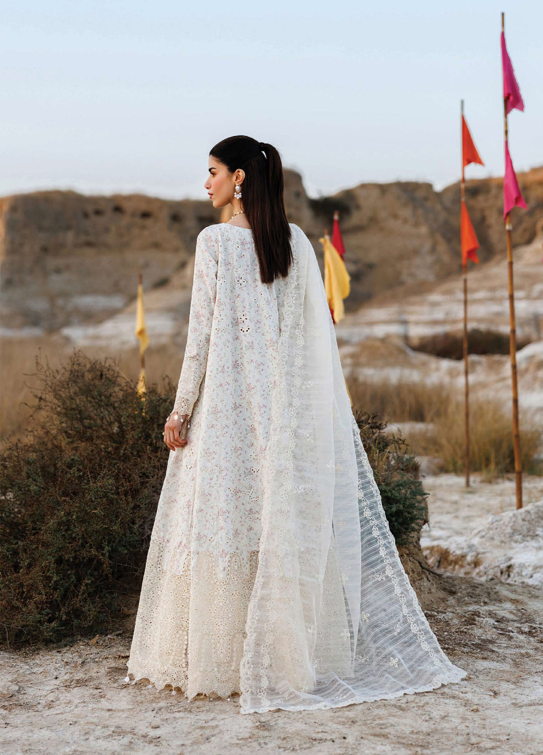 Sunlit Groove by Emaan Adeel Unstitched Embroidered Luxury Lawn 3 Pcs Suit EA26USG SUNKISSED - Summer Collection