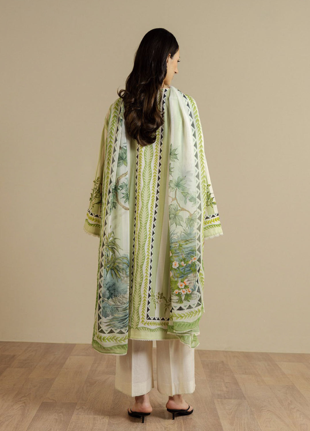 Coco by Zara Shahjahan Unstitched Printed Lawn 3 Piece Suit CZS26UPL NERINE-1A - Summer Collection