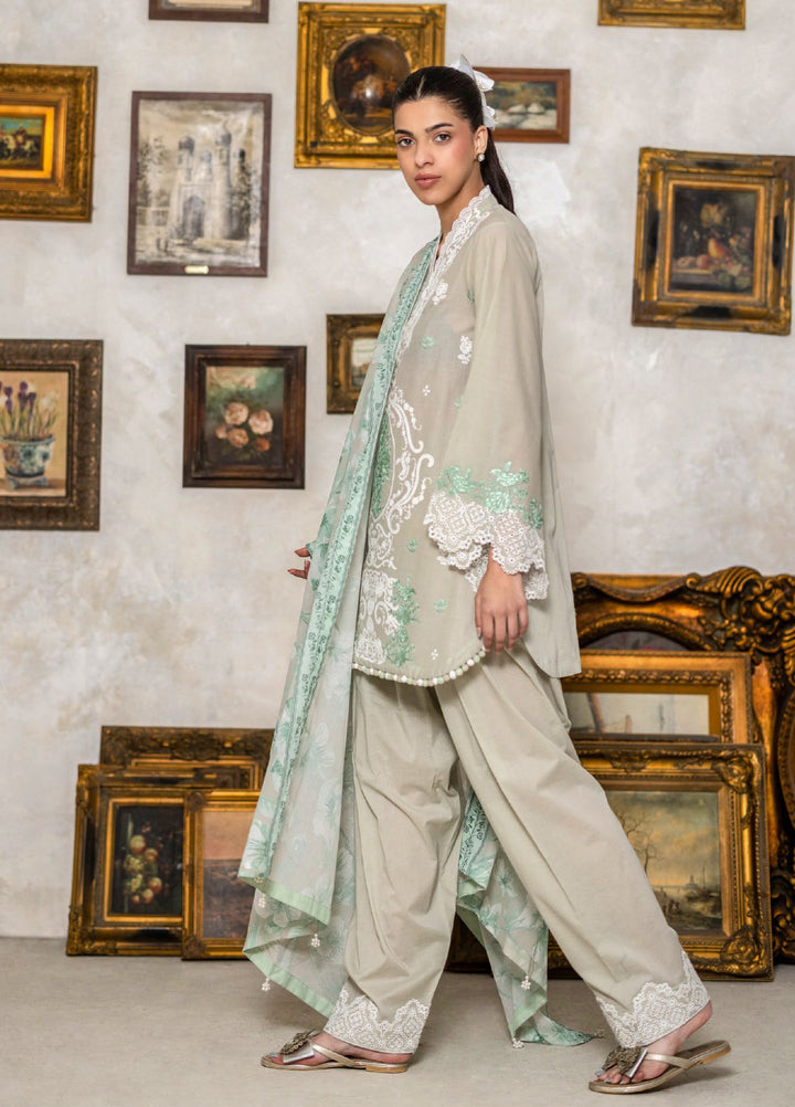 Freesia by Gul Ahmed Unstitched Embroidered Lawn 3 Piece Suit GA26UFL DN-62027 - Summer Collection