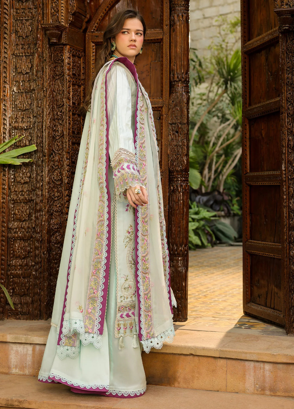 Shanaya by Mahnur Unstitched Embroidered Lawn 3 Piece Suit MN26USL SH-12 - Summer Collection