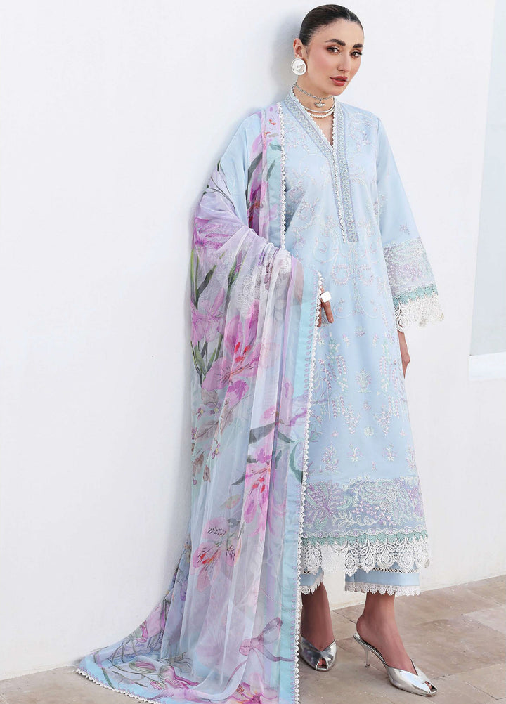 Floral Reverie by Roheenaz Unstitched Embroidered Lawn 3 Piece Suit RN26UFRL MORNING PETAL - Festive Collection