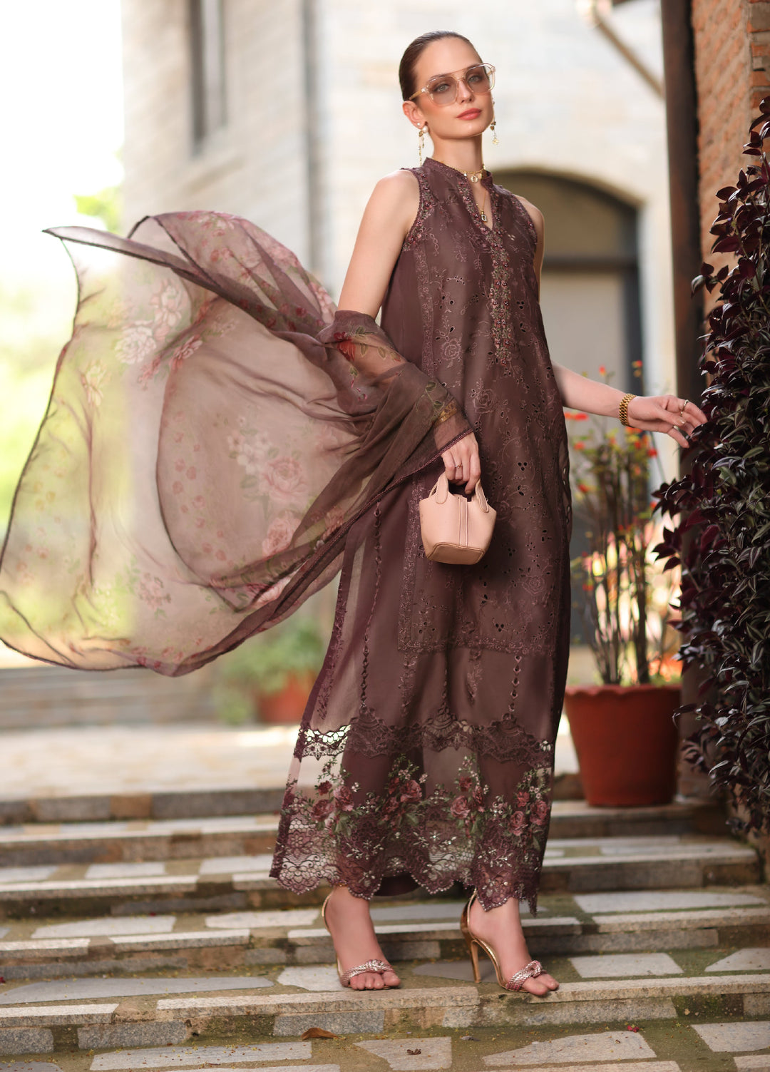 Noor by Saadia Asad Unstitched Embroidered Laserkari Lawn 3 Piece Suit SA26ULNL D3 - Lawn Collection