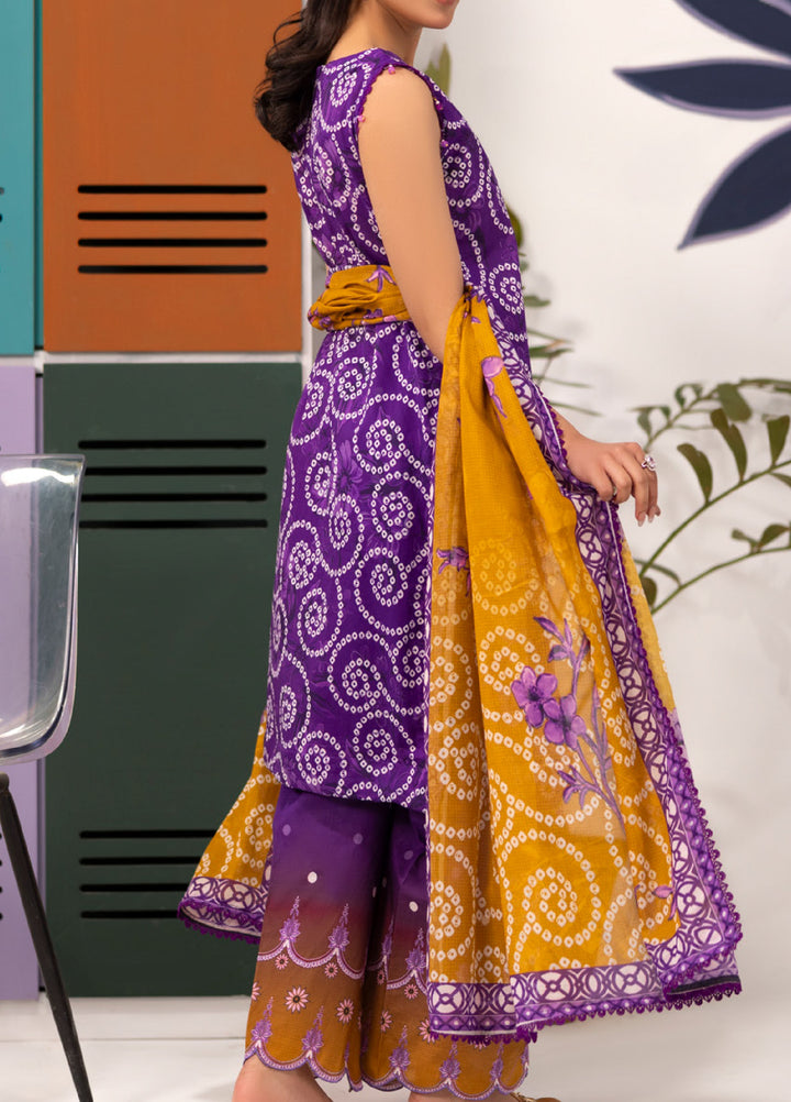 Coco Popup by Al Zohaib Unstitched Printed Lawn 3 Piece Suit AZ26UCP D-3 - Summer Collection