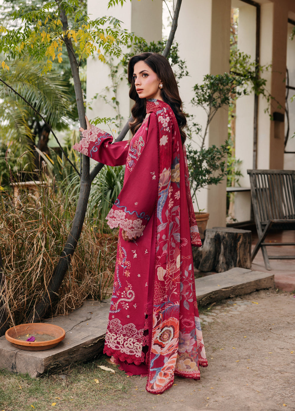 Zync by Florent Unstitched Embroidered Lawn 3 Piece Suit FL26ULZ FZ-7A - Lawn Collection