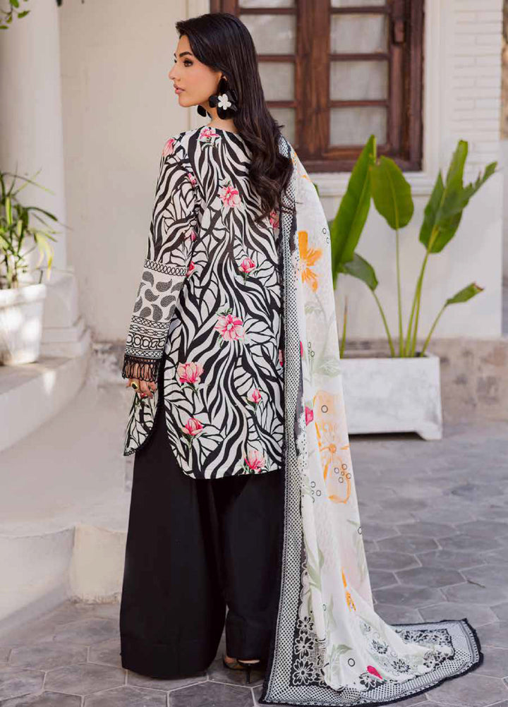 Rania by Nureh Unstitched Printed Lawn 3 Piece Suit NU26ULR NR-08 - Casual Collection