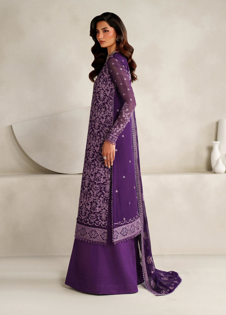 Muse Thread by Zarif Unstitched Chiffon Embroidered Suits 3 Piece ZRF25MT 07 SORELLA - Festive Collection