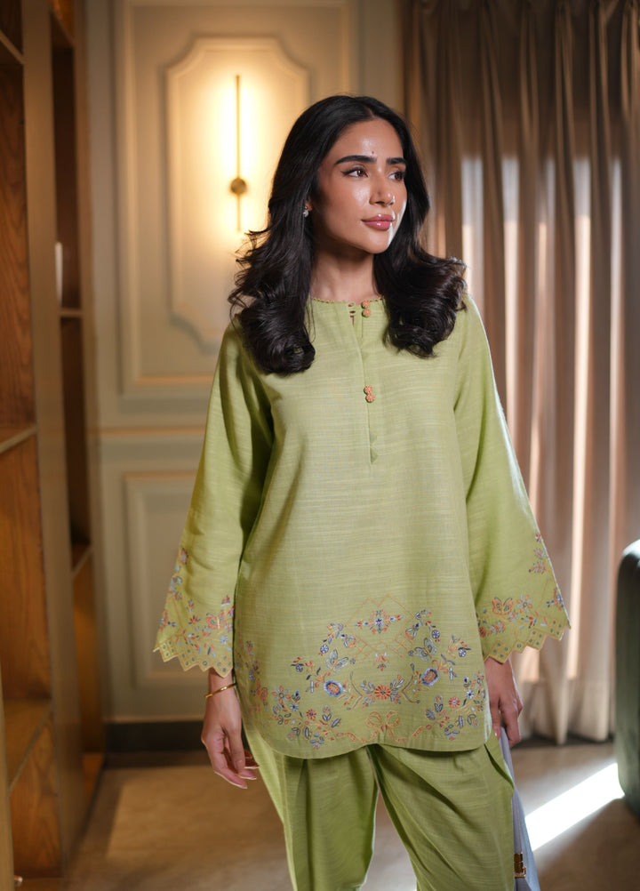 Pret Essentials by Sahar Pret Embroidered Khaddar 2 Piece AWEK-RR-05 - Winter Collection