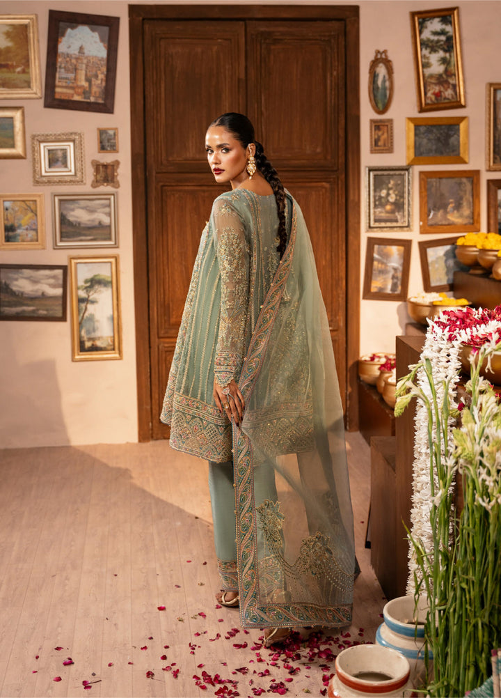 Push Pawan by Zarizaa Unstitched Embroidered Organza 3 Piece Suit ZZ26UPP D-4C Kirsi - Wedding Collection