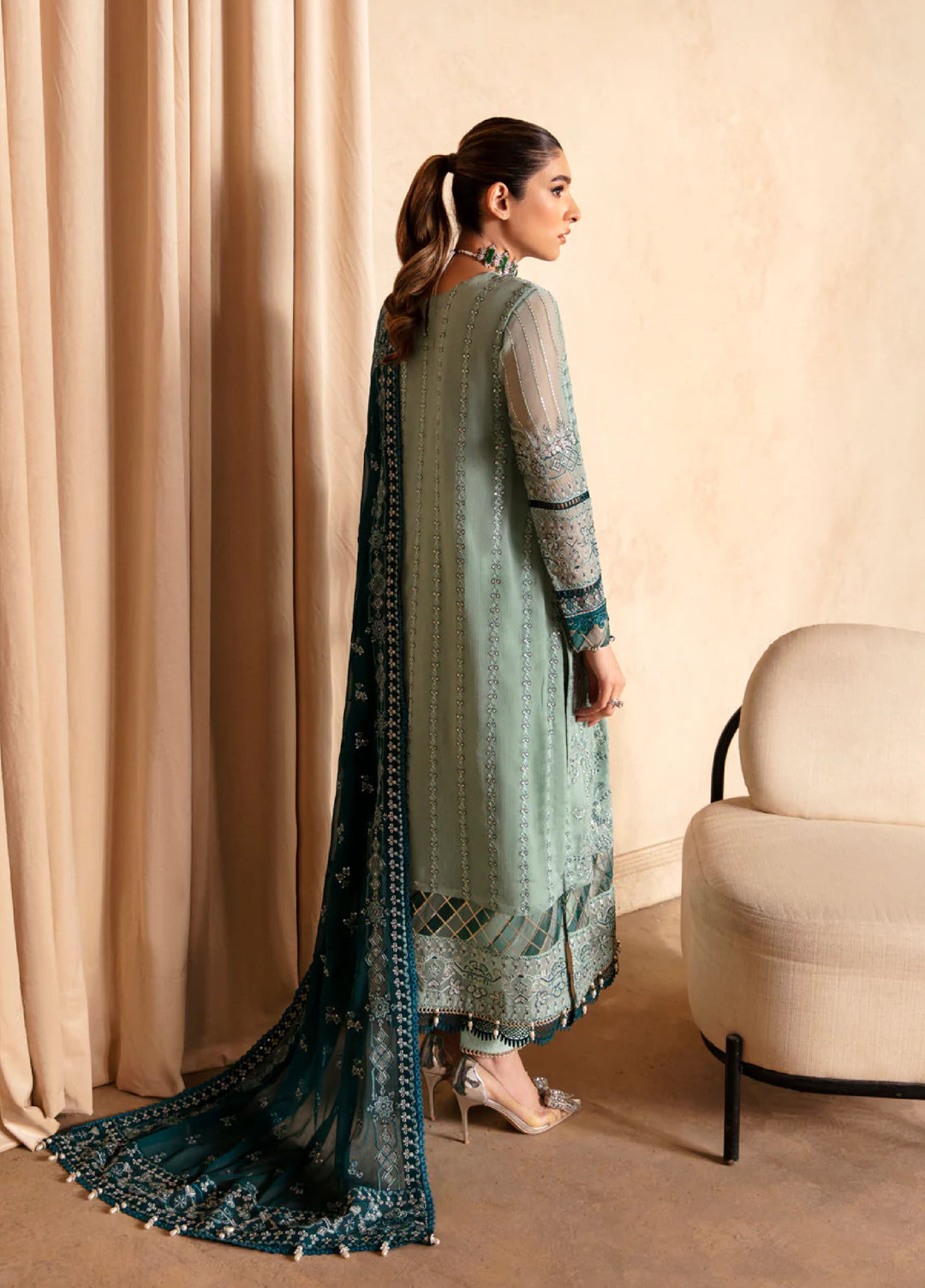 Xenia Formal Unstitched Luxury Chiffon Suits 3 Piece XE25FL Khira - Formals Collection