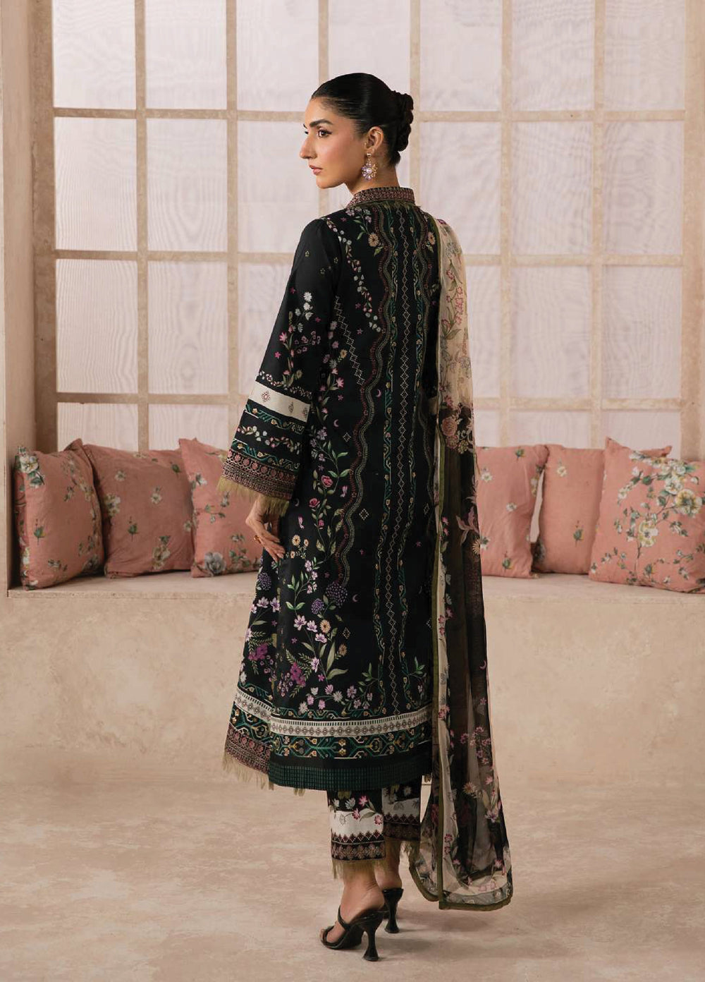 Gulaal Unstitched Embroidered Lawn 3 Piece Suit GL26ULF Elina D-5 - Festive Collection