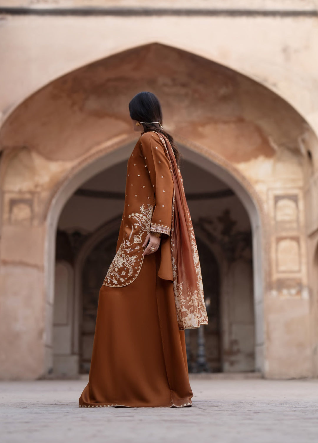 Darbar by Casuallite Pret Embroidered Silk Viscose 3 Piece Suit CSL26PDD-02 - Festive Collection