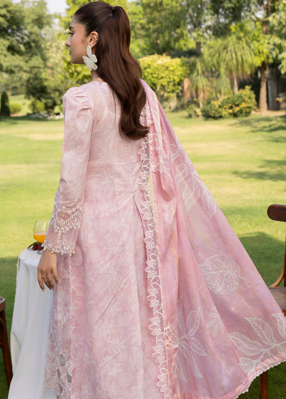 Al Zohaib Applique Kari Unstitched Embroidered Lawn 3 Piece Suit AZ26UAL D-01 - Casual Collection