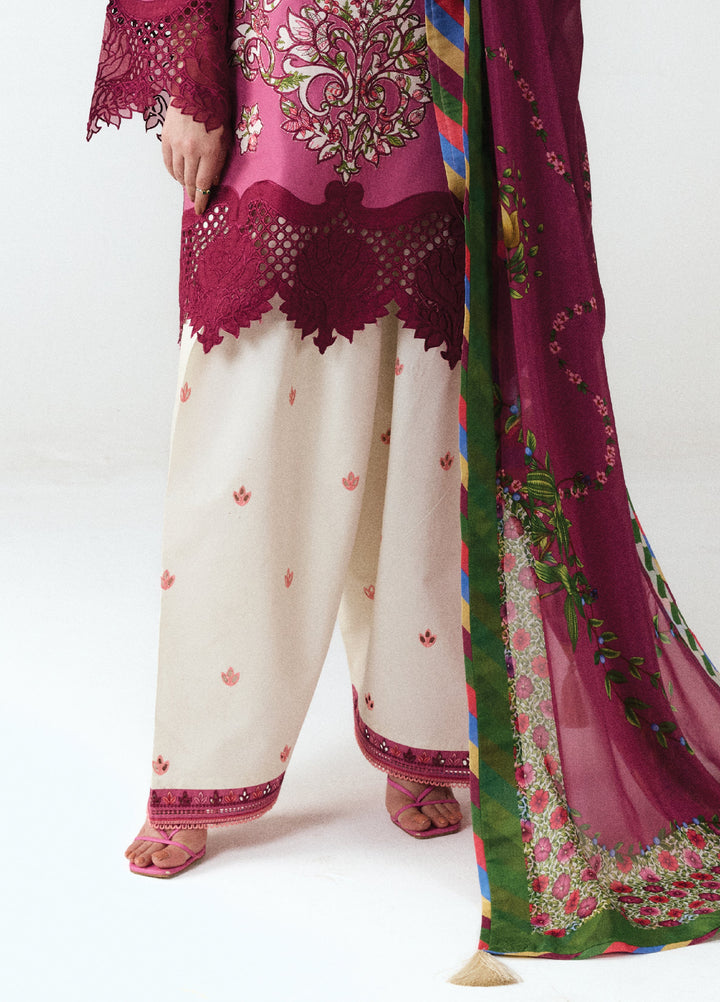 Jugnu by Hussain Rehar Unstitched Embroidered Cotton 3 Piece Suit HR26UCJ Yawi JUG-LD D#1282 - Eid Collection