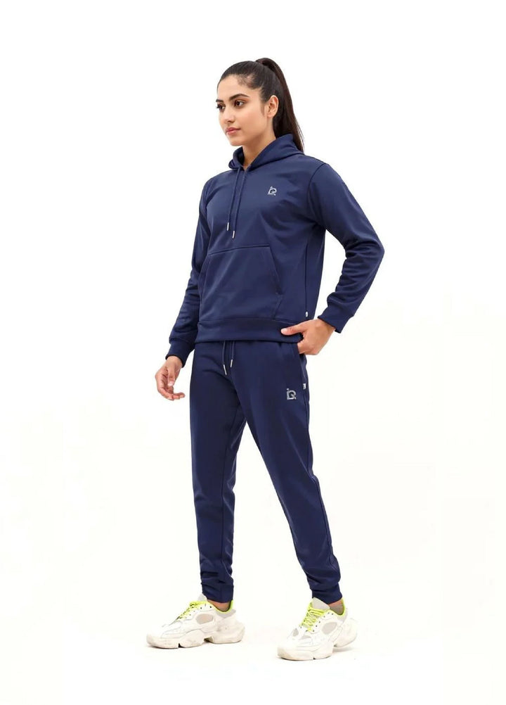 IQ Exclusive Women Winter Track Suit W-Navy Bliss Hoodie Tracksuit