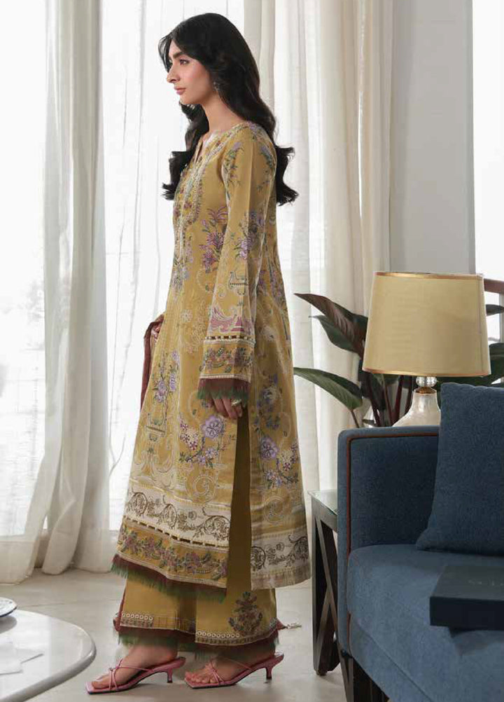 Delia by Gulaal Unstitched Embroidered Lawn 3 Piece Suit GL26UD D-7 Esme - Summer Collection