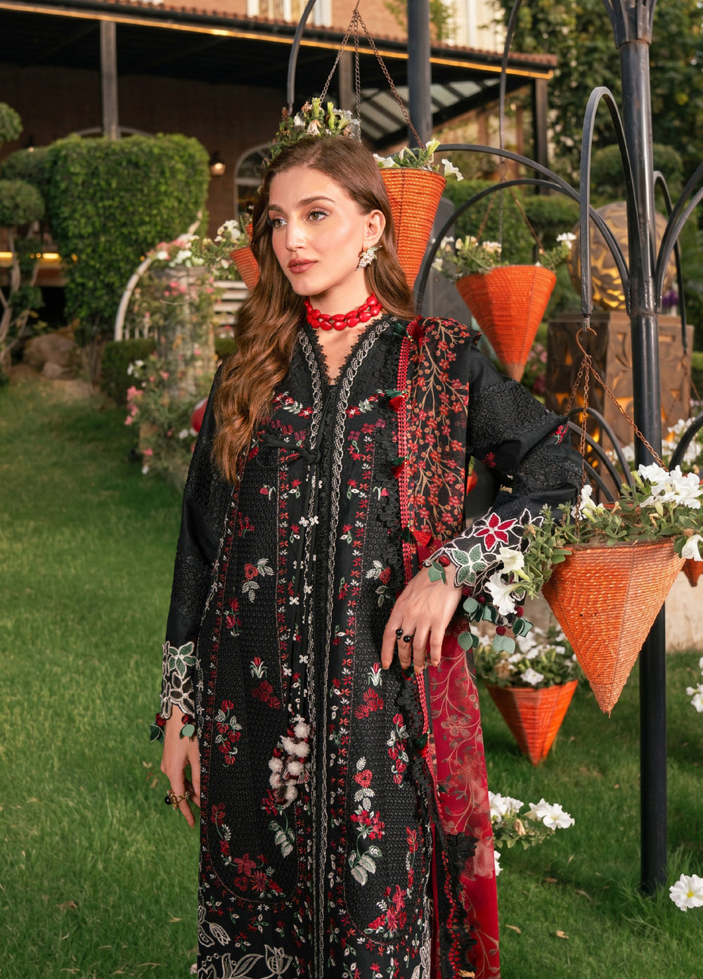 Feerie by Sundas Ahad Unstitched Embroidered Lawn 3 Piece Suit SNA26ULF Celeste ELL-10 - Eid Collection