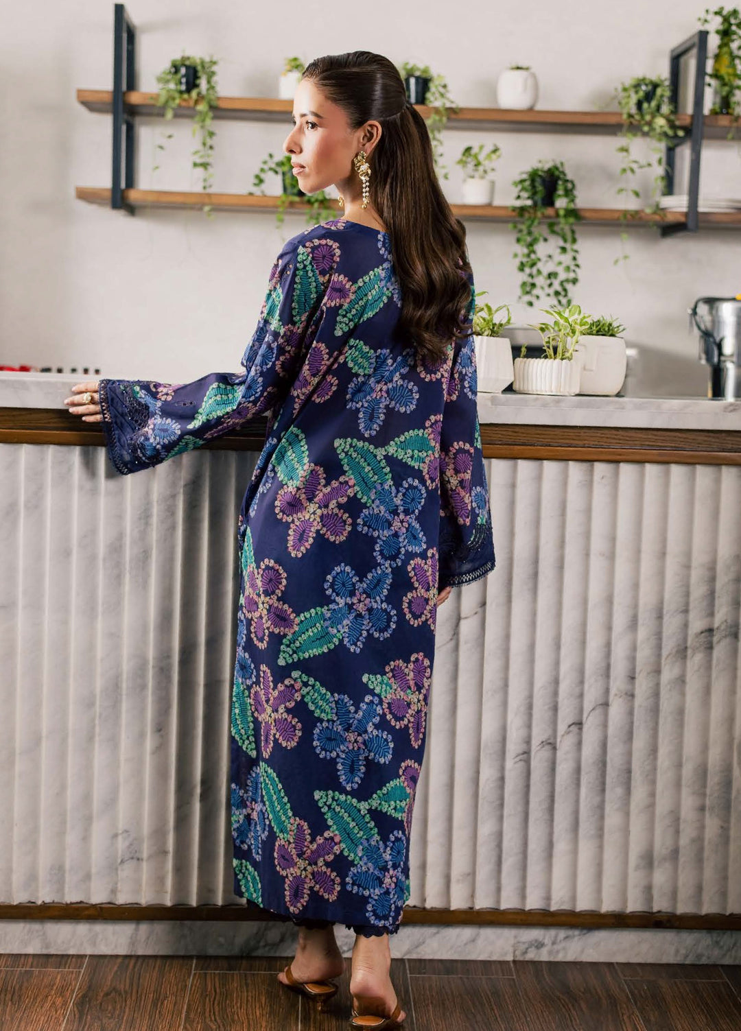 Ballerina by Nureh Unstitched Printed Chikankari Lawn 2 Piece Suit NU26UBCL NU2-216 - Casual Collection