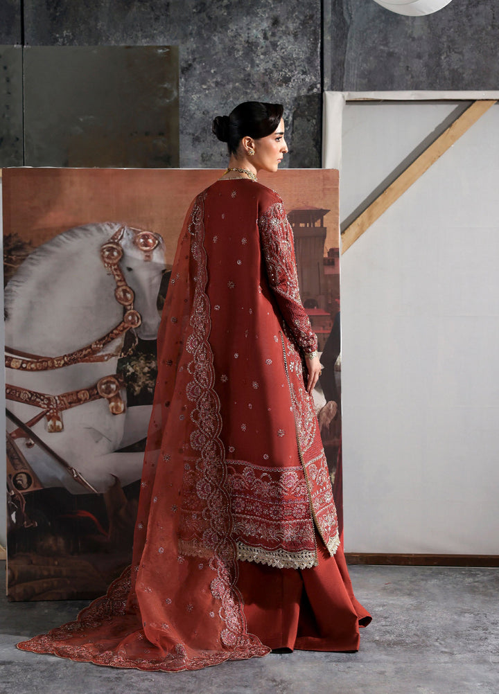 Seraphine by Zarposh Unstitched Embroidered Shisha Silk 3 Piece Suit Amorette - Wedding Collection