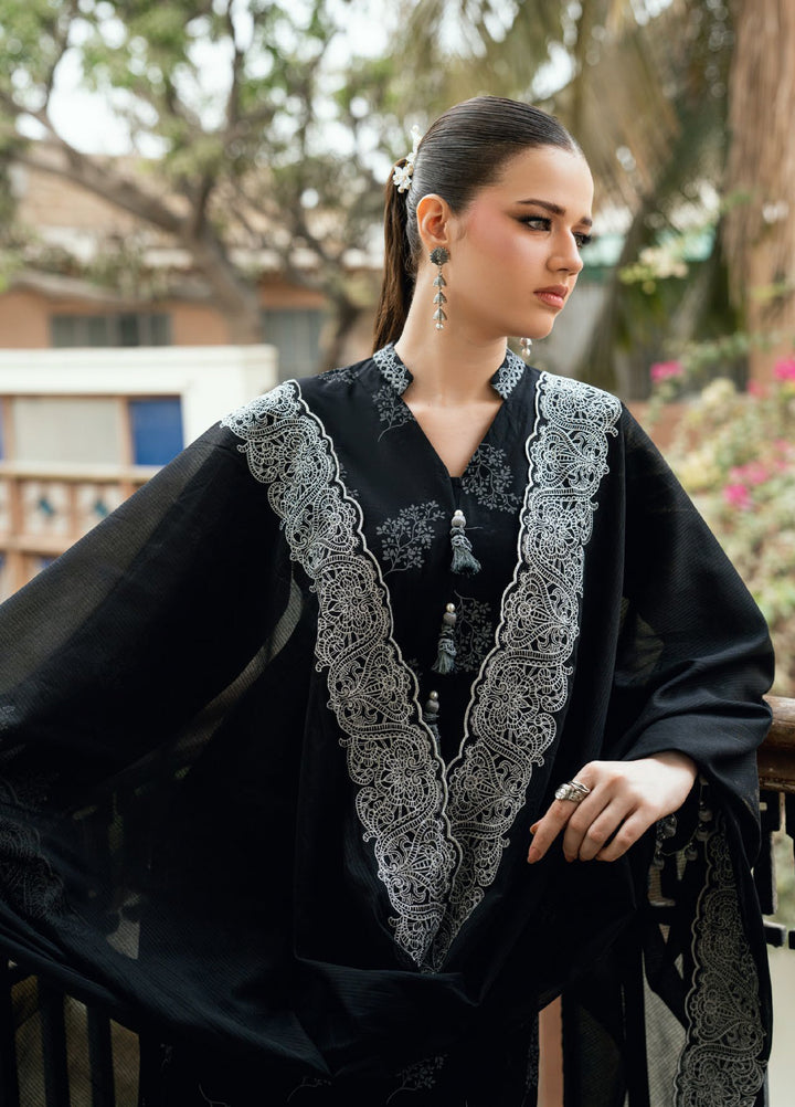 Noir and Blanc by Gul Ahmed Unstitched Printed Lawn 3 Piece Suit GA26UNBL DN-52028 - Summer Collection