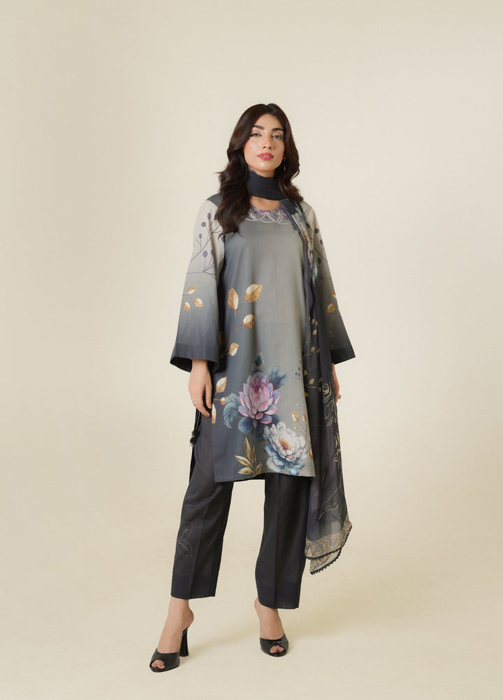 Zar e Jahan by Huma Gul Unstitched Printed Lawn 3 Piece Suit LIYANAHG-905 - Casual Collection
