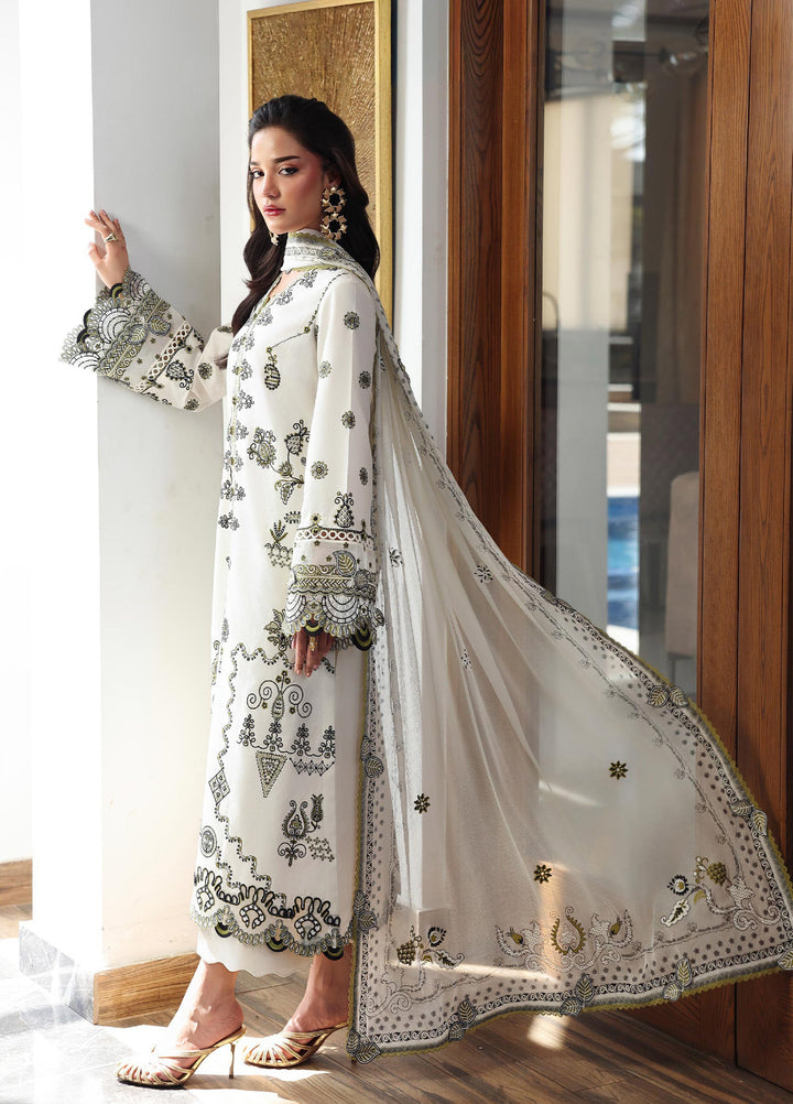Q Line by Qalamkar Unstitched Embroidered Lawn 3 Piece Suit QLK26ULQ REEMA QKL-13 - Festive Collection