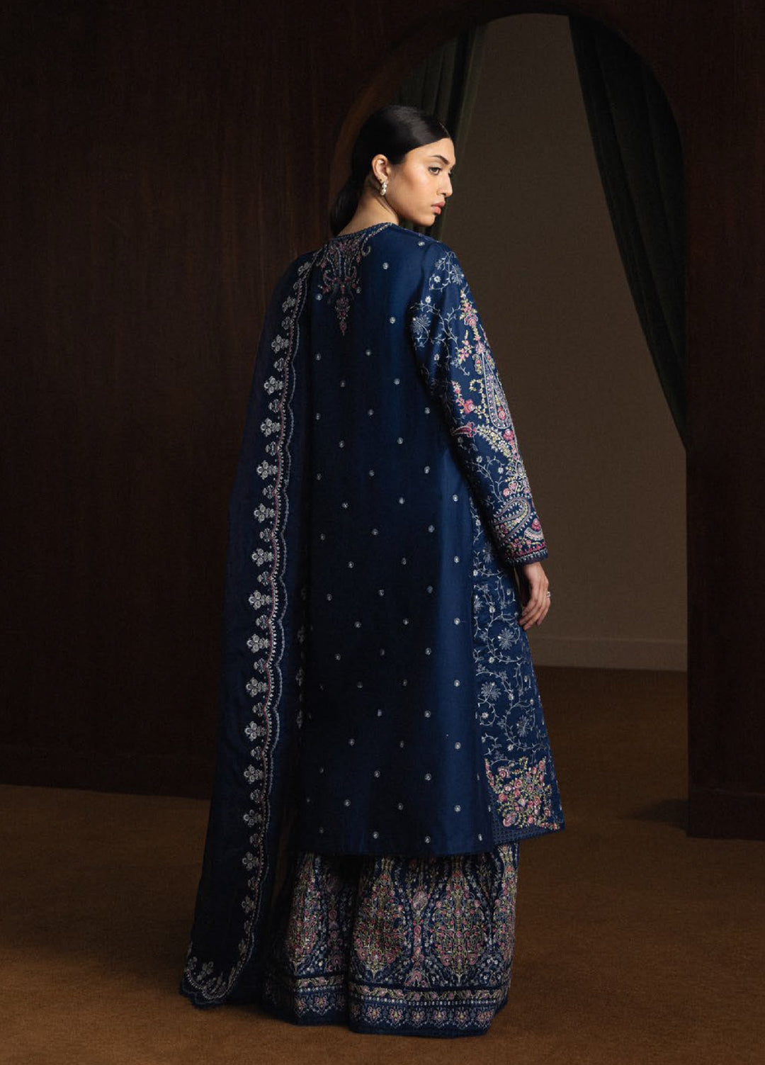 Satori by Zara Shahjahan Unstitched Embroidered Lawn 3 Piece Suit ZS26USL D-9 SUIYO - Summer Collection