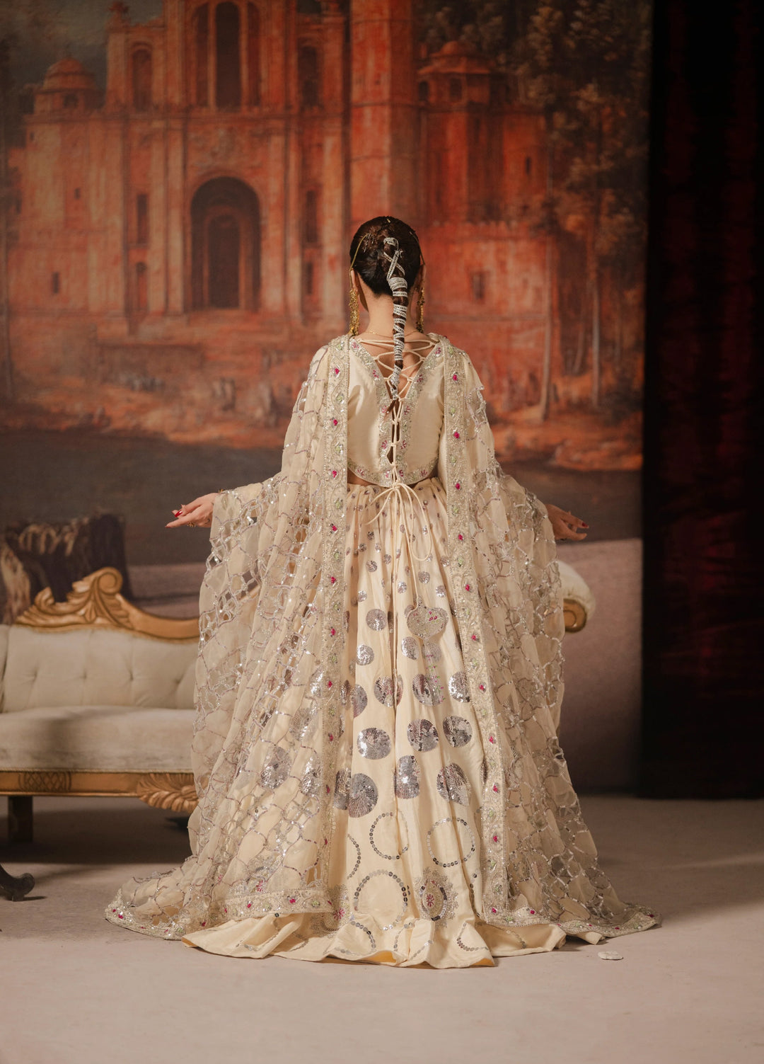 Lia by Miras Women Pret 3 Piece Embroidered Korean Rawsilk DURU - Festive Collection