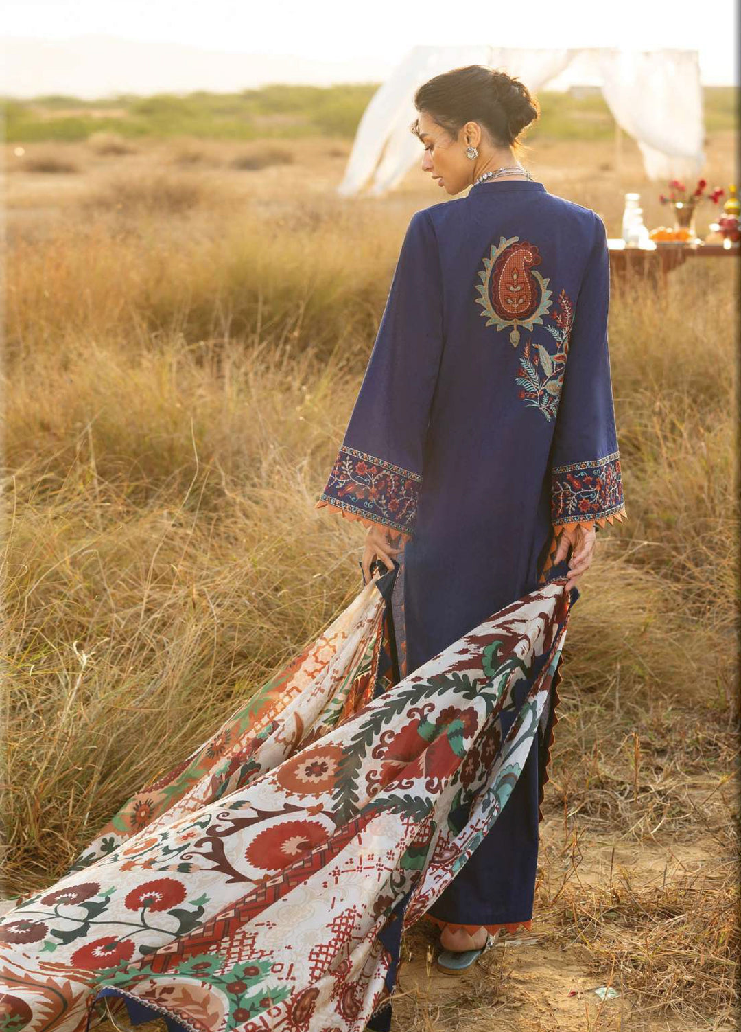 Zainab Chottani Unstitched Embroidered Luxury Lawn 3 Piece Suit ZC26ULZ D-6 ELARA - Summer Collection