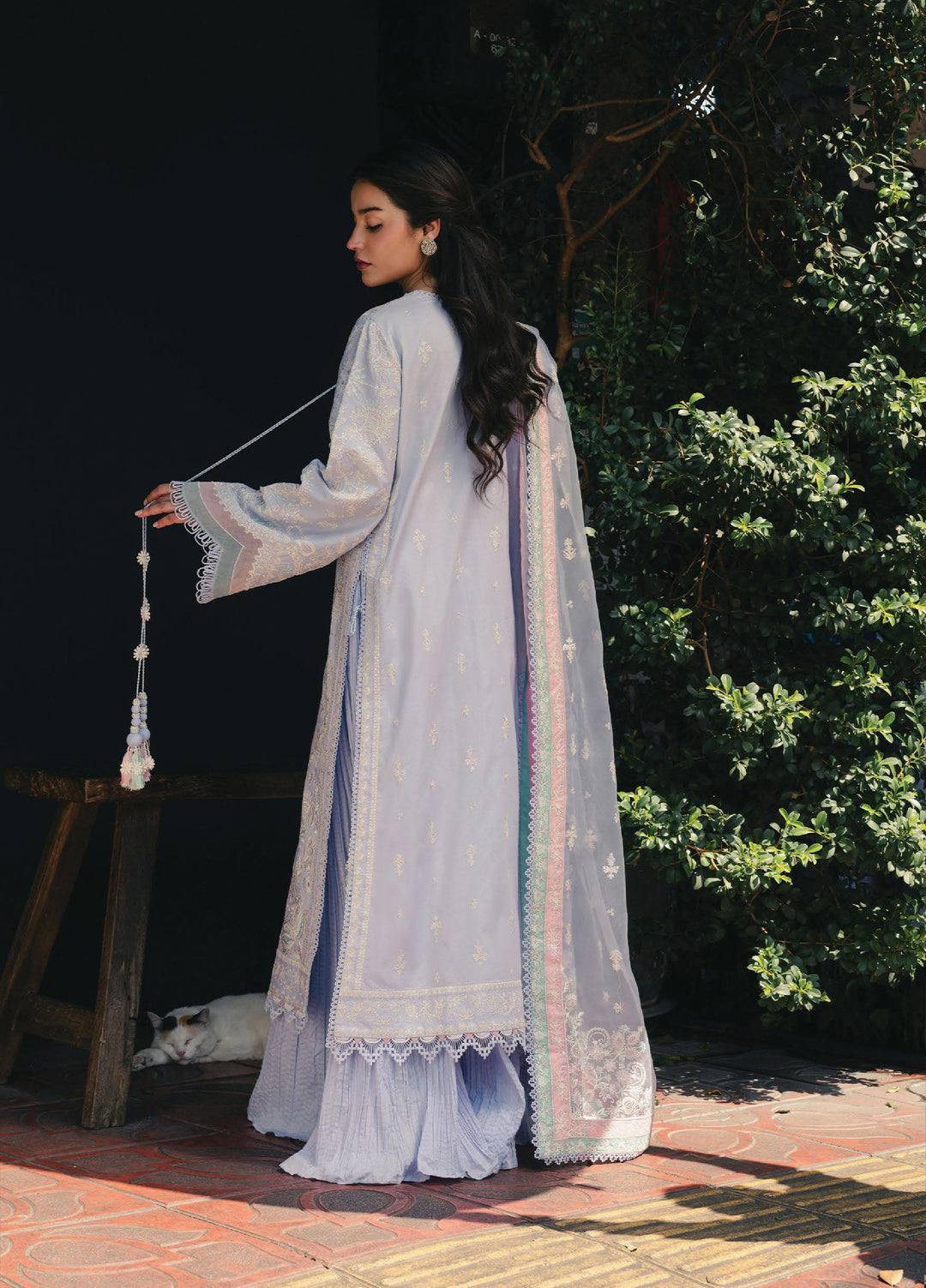 Mulaqat by Afrozeh Unstitched Embroidered Lawn 3 Piece Suit AF26UML SAYA FWU-0053 - Festive Collection