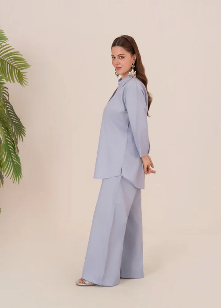 The Basic by Chandan Nagri Women Pret Co Ord Set Lawn Solids 2 Piece Syla - Summer Collection