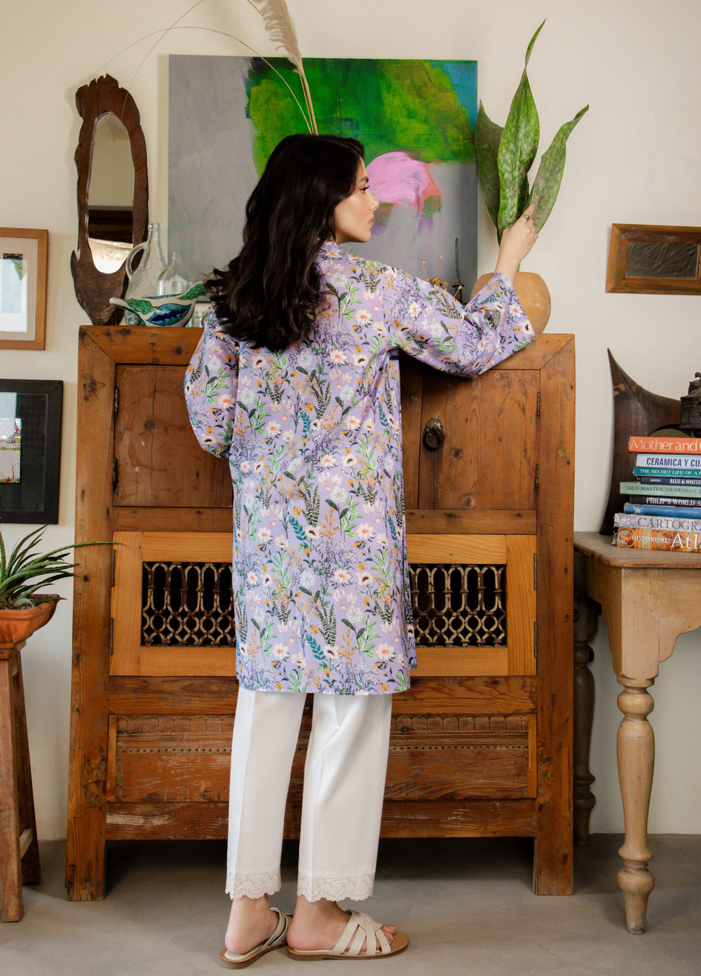 Sahar Unstitched Printed Cambric 1 Piece Shirt SS1-26-35 Lilac Wildflower - Summer Collection