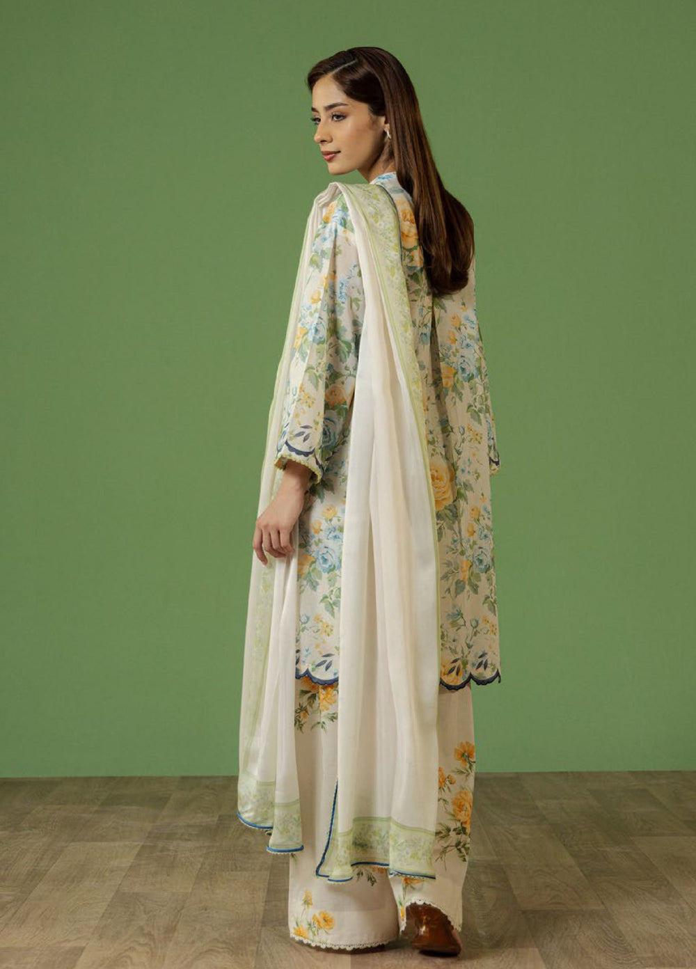 Coco by Zara Shahjahan Unstitched Printed Lawn 3 Piece Suit CZS26UPL AURELIA-7A - Summer Collection