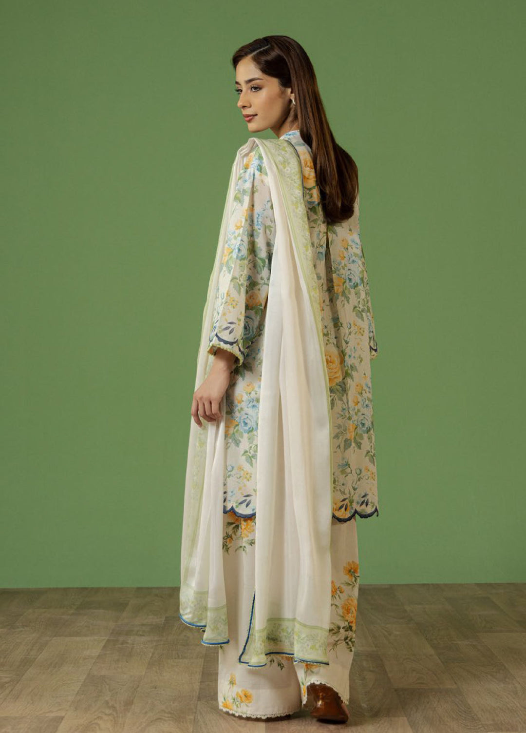 Coco by Zara Shahjahan Unstitched Printed Lawn 3 Piece Suit CZS26UPL AURELIA-7A - Summer Collection