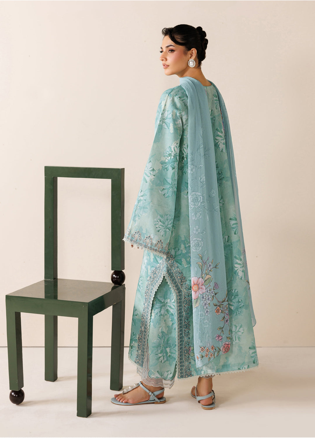 Azzal Unstitched Printed and Embroidered Lawn 3 Piece Suit AZL26UPL AZL-137 - Summer Collection