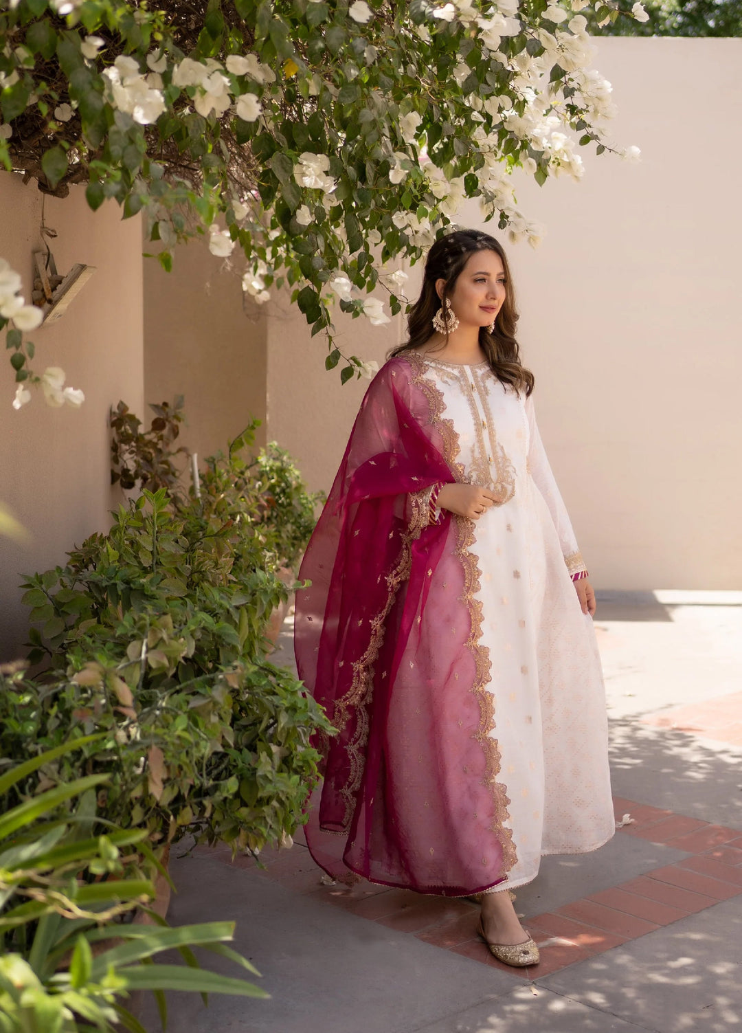 Omal by Komal Mera Eid Ka Jora Women Banarsi Paper Cotton 2 Piece Pret Suit Chandni - Festive Collection