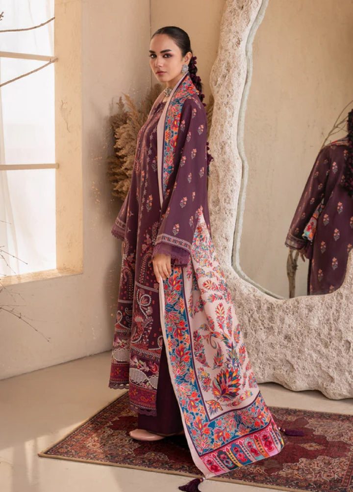 Jugnu by Chandan Nagri Women Pret Embroidered Khaddar 3 Piece Suit Dina - Winter Collection