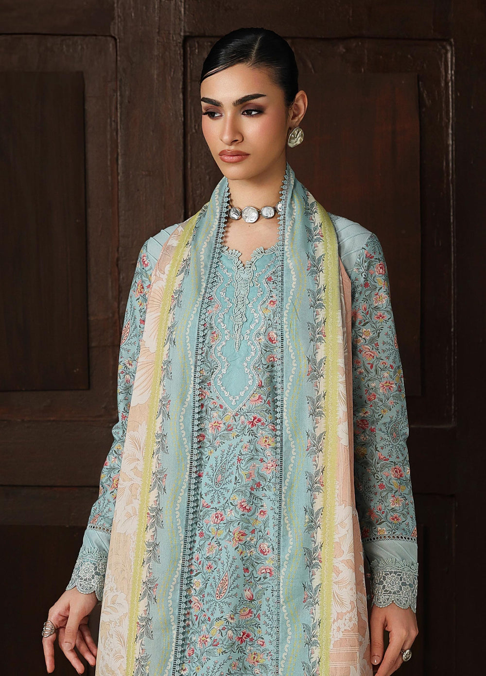 Q Prints by Qalamkar Unstitched Printed Lawn 3 Piece Suit QLK26UQL Nazia QQP-04 (A) - Summer Collection