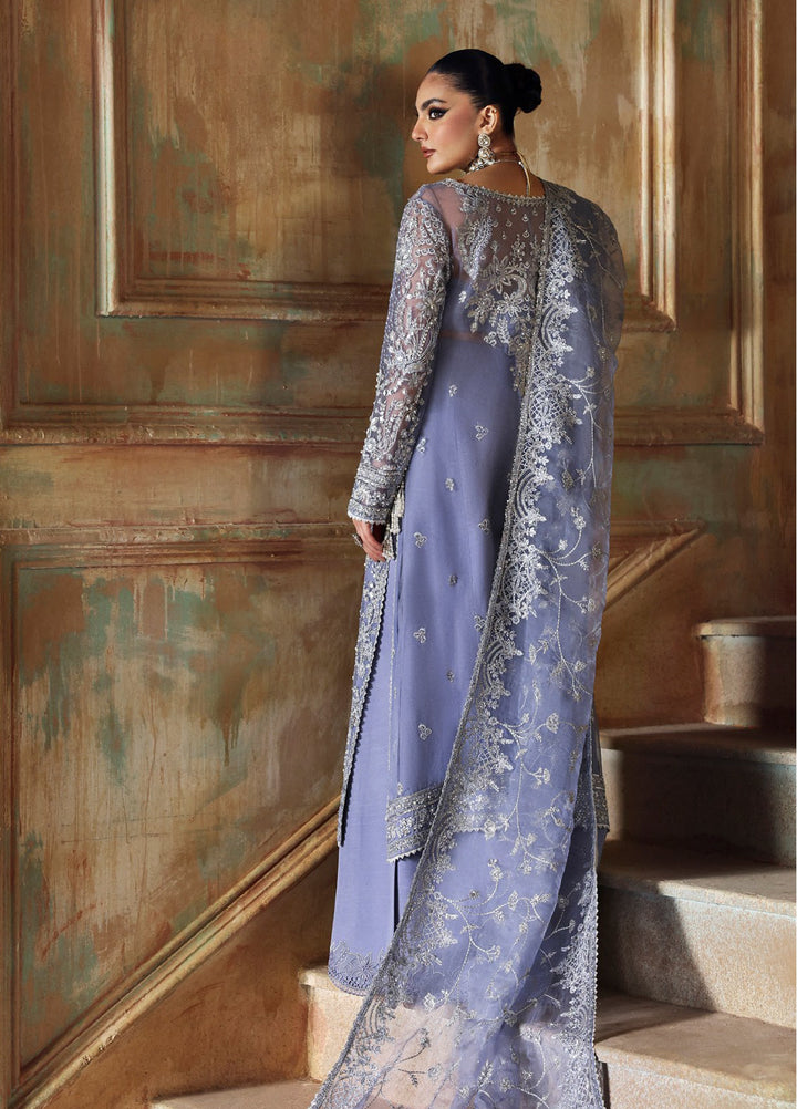 Zyra Unstitched Embroidered Organza 3 Piece Suit ZY26UW D-3 Muse - Wedding Collection